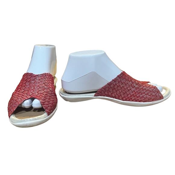 Bernie Mev. Women's Bon Bon Sandals Red Shimmer size EU 37 US 7 - Picture 2 of 12